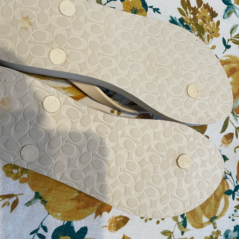 Coach Black and Tan Leopard Sandals - Picture 5 of 6